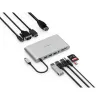 Kensington UH1440P dock móvel USB-C 5Gbps vídeo duplo sem drivers – 85W Pass-Through Power – DP/HDMI/VGA