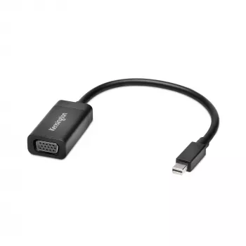 Kensington VM1000 adaptador Mini DisplayPort para VGA, 0,14 m, Mini DisplayPort 1.2, VGA, macho, fêmea, 1920 x 1080 píxeis