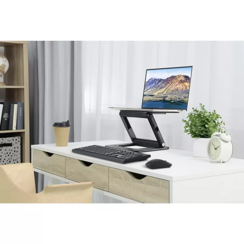 Kensington SmartFit EQ suporte para portátil ajustável multi-ângulo, suporte para portátil, Preto, Plástico, 33 cm (13