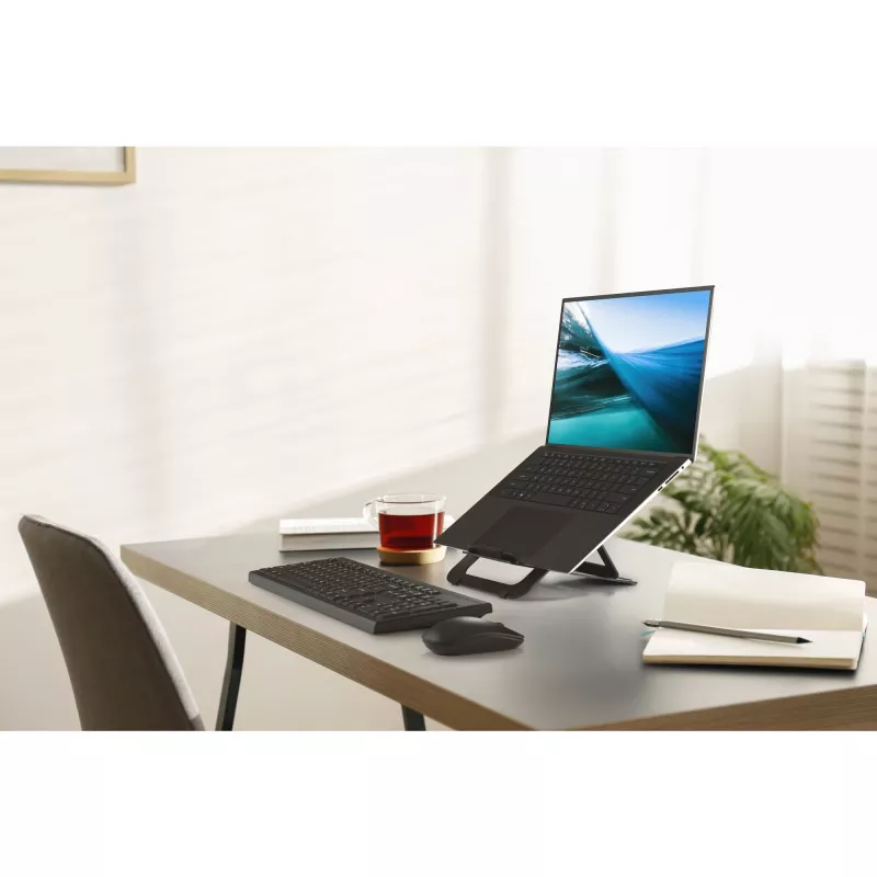 Kensington EQ suporte para portátil ajustável em alumínio, suporte para portátil, Preto, Alumínio, 25,4 cm (10