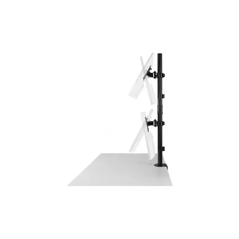 Kensington braço de monitor duplo vertical empilhado com fixação por grampo capacidade 9 kg