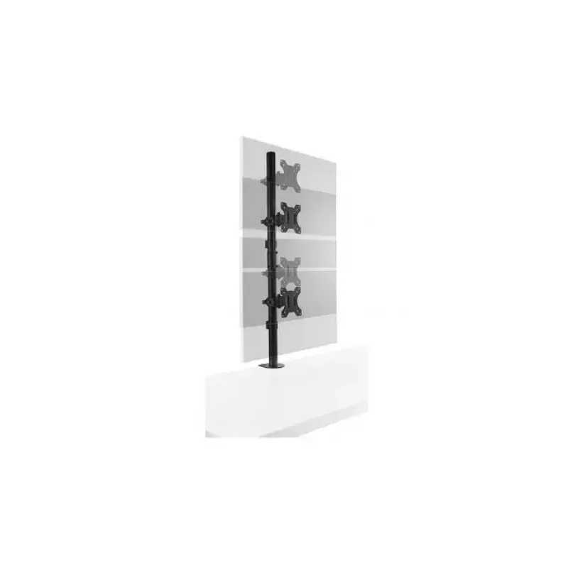 Kensington braço de monitor duplo vertical empilhado com fixação por grampo capacidade 9 kg