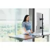 Kensington braço de monitor duplo vertical empilhado com fixação por grampo capacidade 9 kg