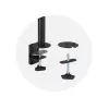 Kensington braço de monitor duplo vertical empilhado com fixação por grampo capacidade 9 kg