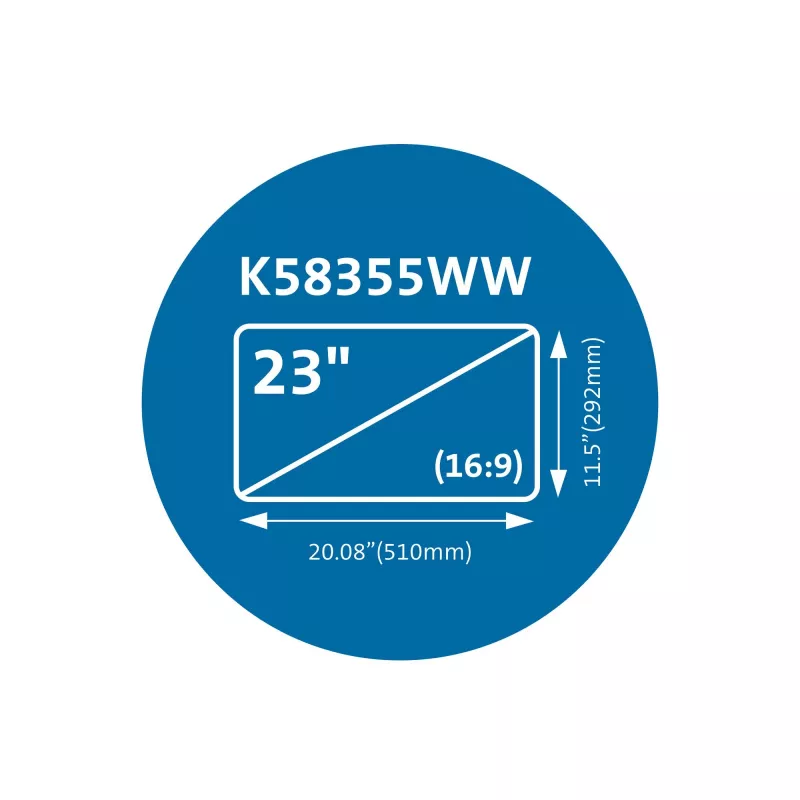 Filtro de privacidade magnético Kensington MagPro para monitores 23