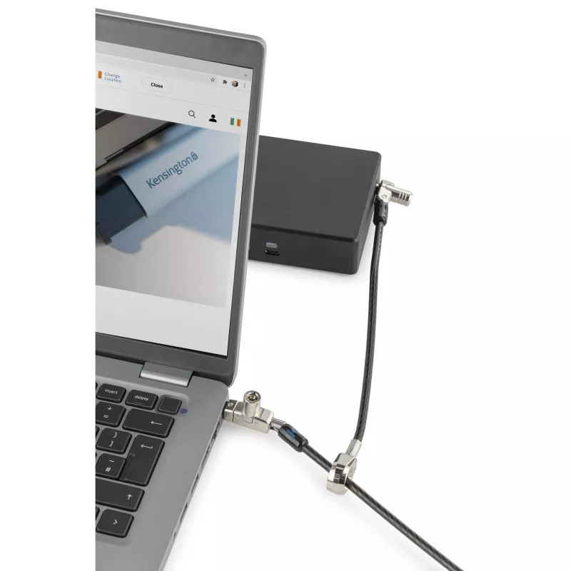 Cadeado de segurança com chave de cabeça dupla Kensington slim N17 2.0 para ranhuras em cunha