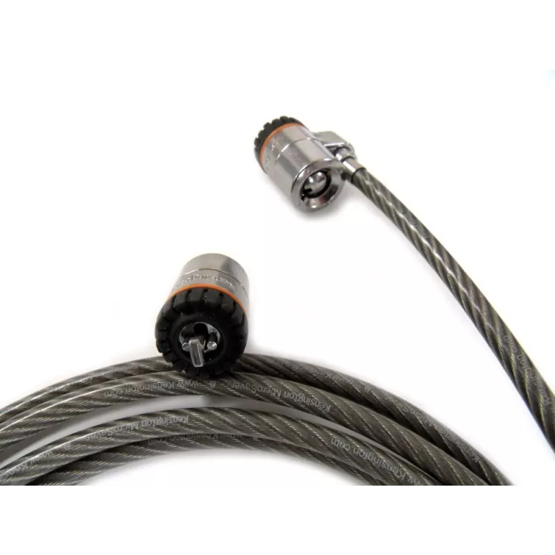 Cadeado de segurança com chave dupla Kensington MicroSaver® para portátil, 2,2 m, chave redonda, aço