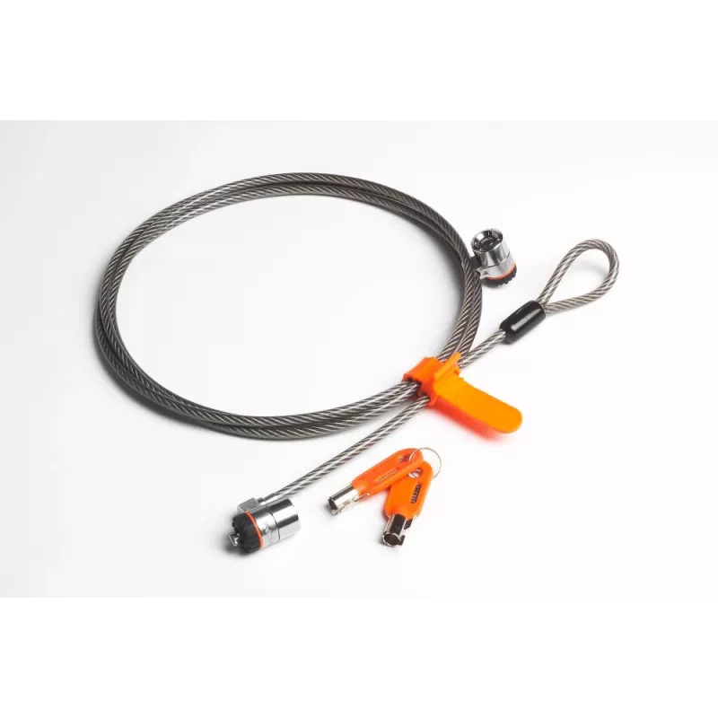 Cadeado de segurança com chave dupla Kensington MicroSaver® para portátil, 2,2 m, chave redonda, aço
