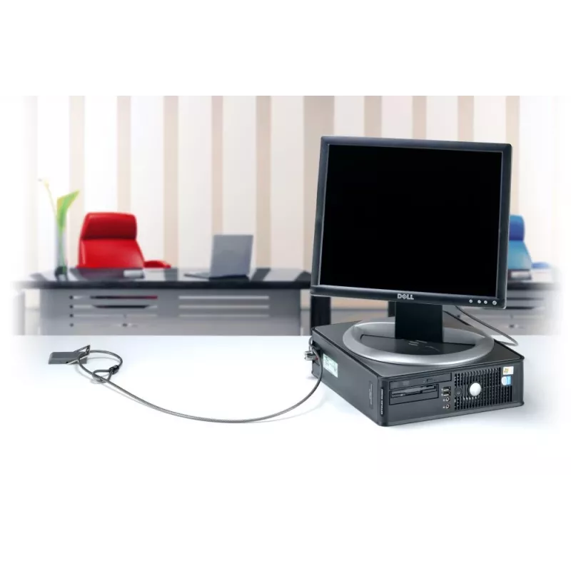 Cadeado de segurança com chave dupla Kensington MicroSaver® para portátil, 2,2 m, chave redonda, aço