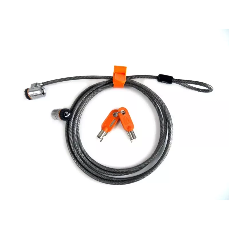 Cadeado de segurança com chave dupla Kensington MicroSaver® para portátil, 2,2 m, chave redonda, aço