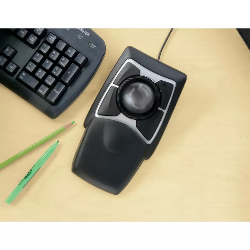 Trackball Kensington Expert rato com fio ótico USB Type-A