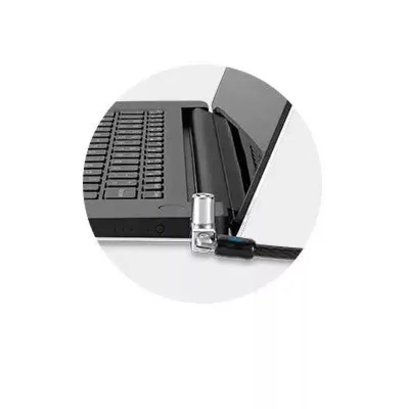 Cadeado para portátil com chave Kensington slim N17 2.0 para ranhuras em cunha