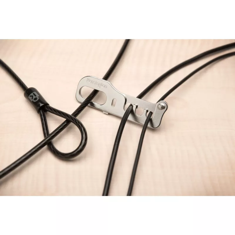 Âncora de segurança de montagem em mesa Kensington CableSaver, cinzento, metal, 30 g, 120 cm, 80 cm, 118 cm