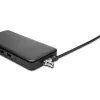 Cadeado de cabeça dupla Kensington slim NanoSaver 2.0, Kensington, chave, aço carbono, prateado, preto