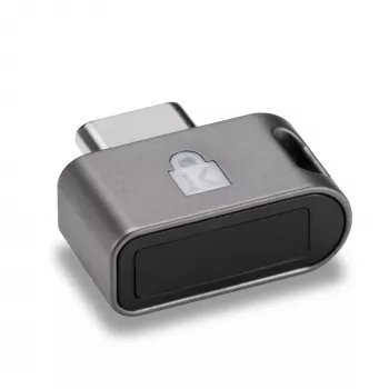 Chave de segurança com impressão digital Kensington VeriMark Guard 2.1 USB-C – FIDO2, WebAuthn/CTAP2.1, FIDO U2F – multiplataforma