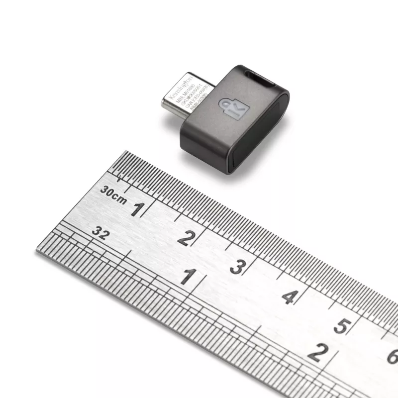 Chave de segurança com impressão digital Kensington VeriMark Guard 2.1 USB-C – FIDO2, WebAuthn/CTAP2.1, FIDO U2F – multiplataforma