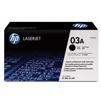 HP 03A Preto Original LaserJet Cartucho de toner C3903A 1 unid.