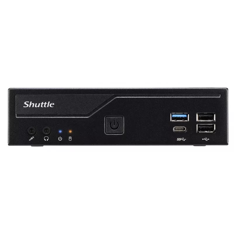 Shuttle PC fino DH610 , S1700, 1x HDMI, 2x DP , 1x 2,5 polegadas, 2x M.2, 2x LAN (Intel 1G + 2.5G), 2x COM, Funcionamento contínuo 24/7, incl. VESA