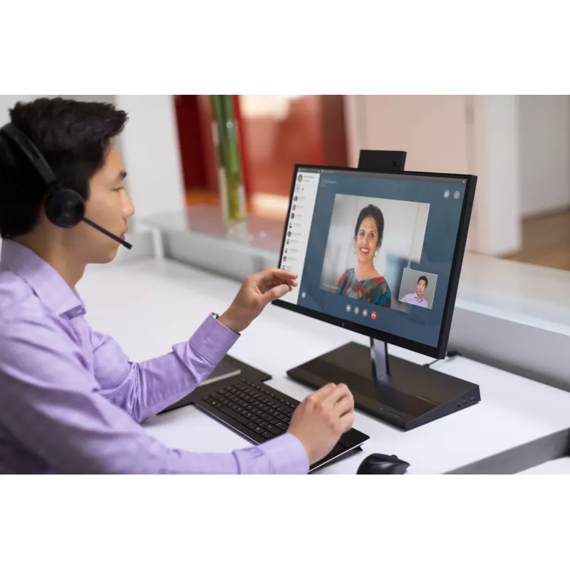 HP UC Wireless Duo Headset, Sem fios, Escritório/Callcenter, 310 g, Headset, Preto