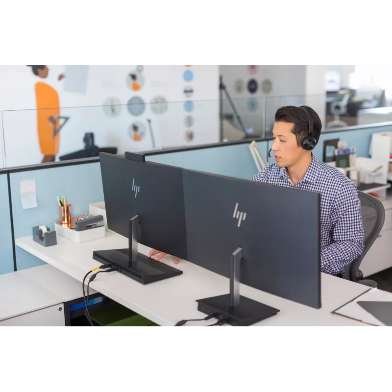 HP UC Wireless Duo Headset, Sem fios, Escritório/Callcenter, 310 g, Headset, Preto