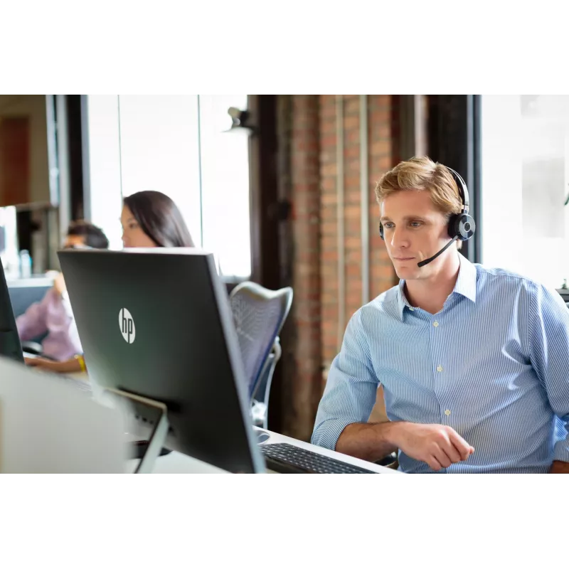 HP UC Wireless Duo Headset, Sem fios, Escritório/Callcenter, 310 g, Headset, Preto