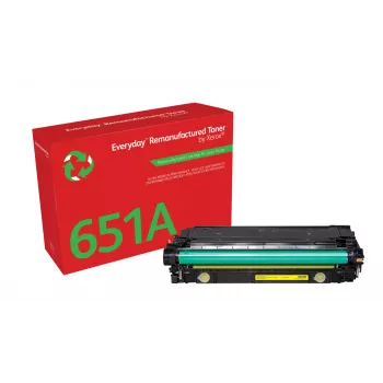 Toner amarelo recondicionado Everyday™ da Xerox, compatível com HP 651A 650A 307A (CE342A/CE272A/CE742A), capacidade standard