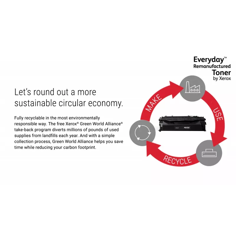 Everyday™ Toner preto recondicionado da Xerox compatível com HP 131X (CF210X), capacidade elevada