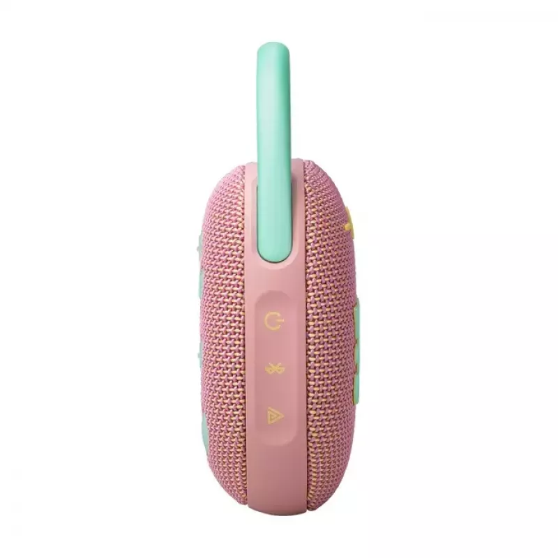 JBL Clip 5 coluna Bluetooth portátil, rosa
