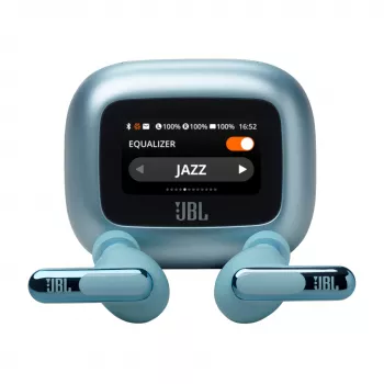 Headset JBL Live Beam 3 sem fios in-ear para chamadas/música/desporto/dia a dia Bluetooth azul