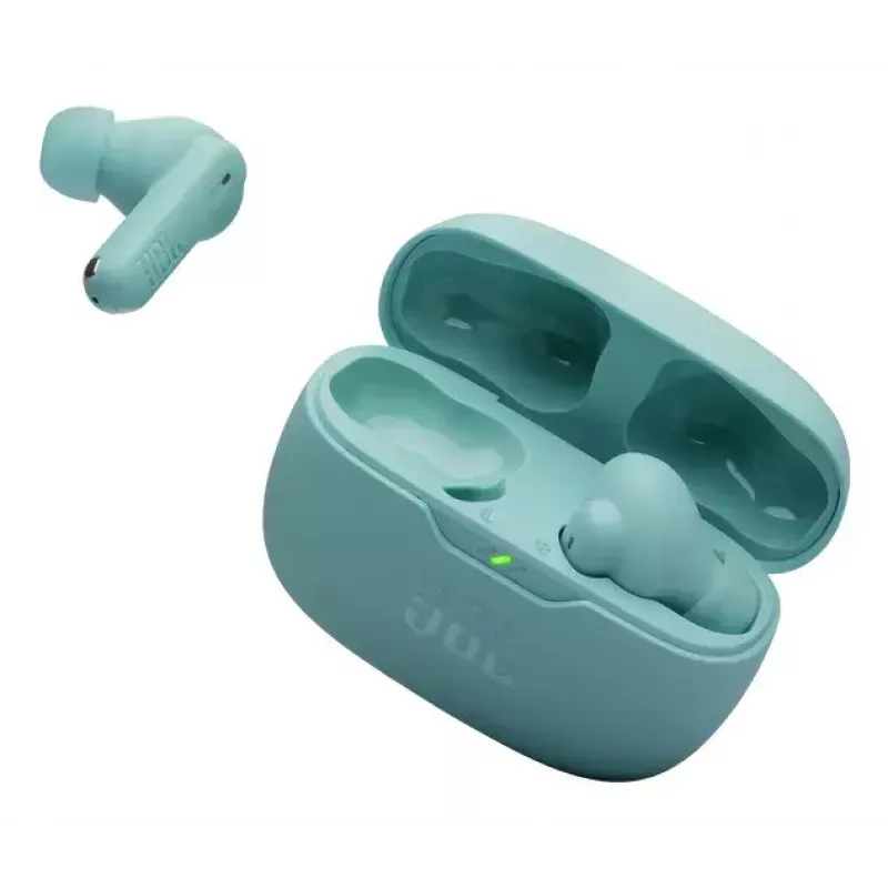 Headset JBL Wave Beam 2 sem fios in-ear para chamadas/música Bluetooth azul