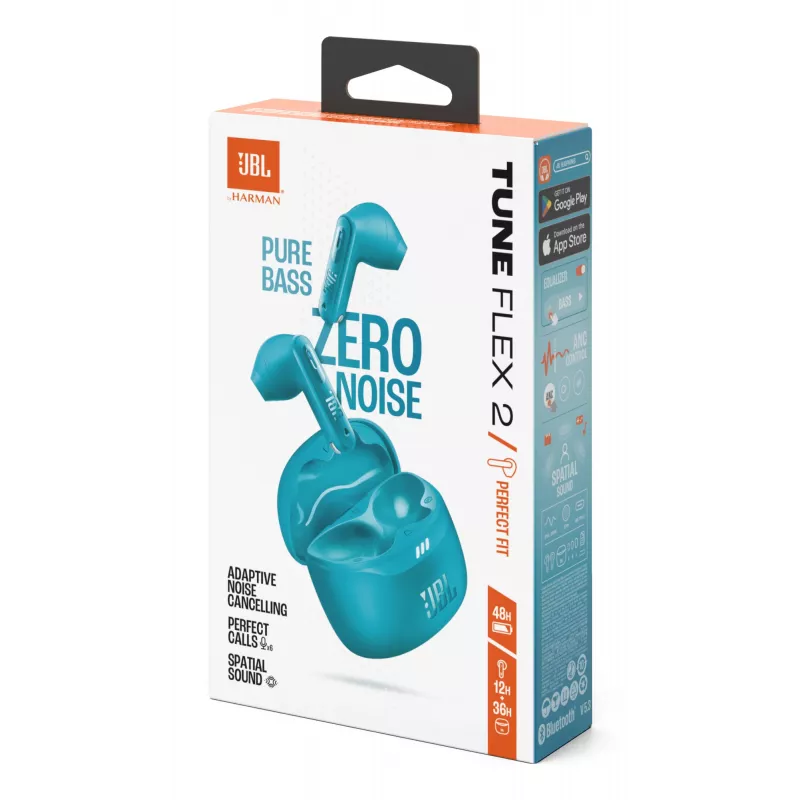 Headset JBL Tune Flex 2 True Wireless Stereo (TWS) in-ear para chamadas/música Bluetooth turquesa