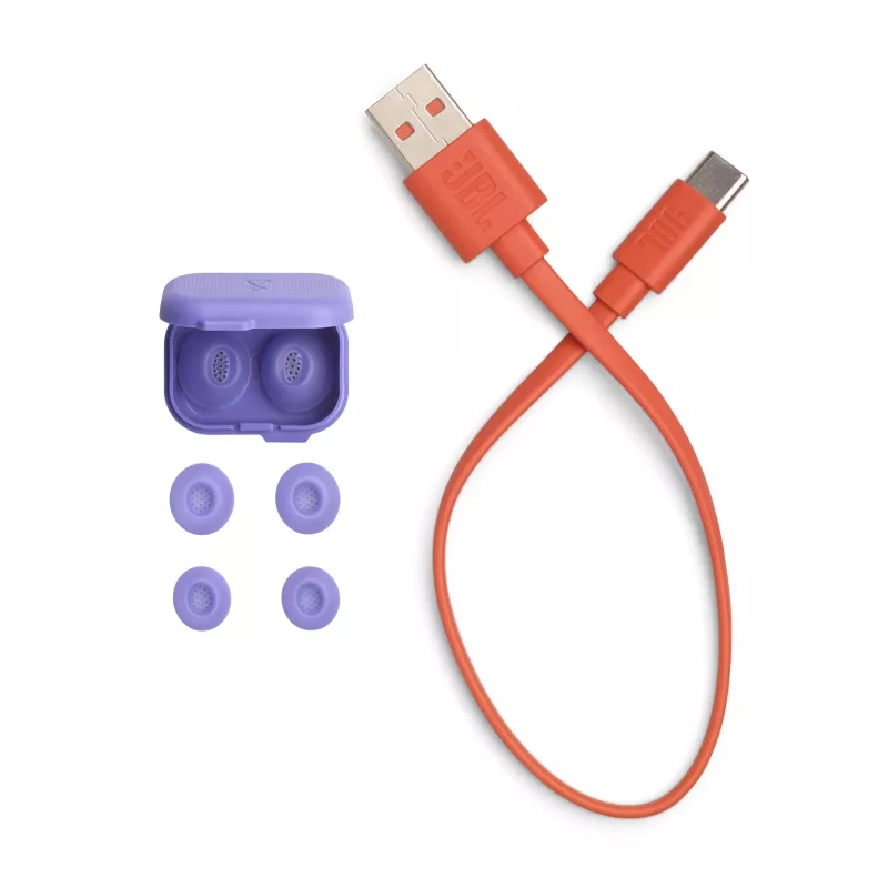 Headset JBL Tune Flex 2 Ghost Edition True Wireless Stereo (TWS) in-ear para chamadas/música Bluetooth lilás
