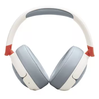 Headset JBL Junior 470NC sem fios com arco de cabeça para chamadas/música USB Type-C Bluetooth cinzento-claro, branco