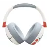Headset JBL Junior 470NC sem fios com arco de cabeça para chamadas/música USB Type-C Bluetooth cinzento-claro, branco