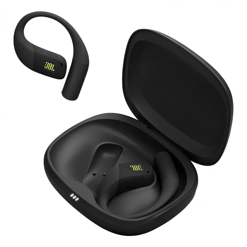 Headset JBL Endurance Zone sem fios open-ear para desporto Bluetooth preto, lime
