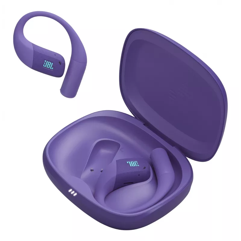 Headset JBL Endurance Zone sem fios open-ear para desporto Bluetooth – violeta, 20–20000 Hz, 89,6 g
