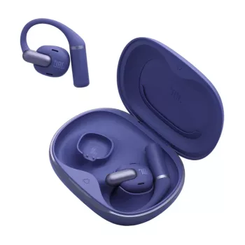Auscultadores JBL Sense Pro TWS com gancho de orelha, Bluetooth, base de carregamento USB-C, 20–40000 Hz, azul, 95,2 g