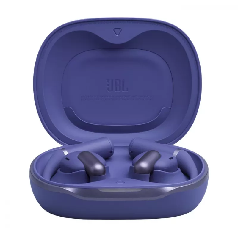 Auscultadores JBL Sense Pro TWS com gancho de orelha, Bluetooth, base de carregamento USB-C, 20–40000 Hz, azul, 95,2 g