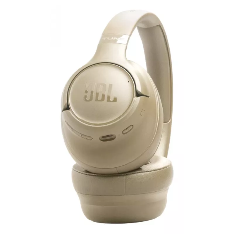 Headset JBL Tune 730BT sem fios Bluetooth supra-aural, 20–20000 Hz, 218,2 g, bege