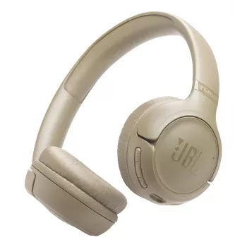 Headset JBL Tune 530BT sem fios com arco de cabeça para chamadas/música USB Type-C Bluetooth bege