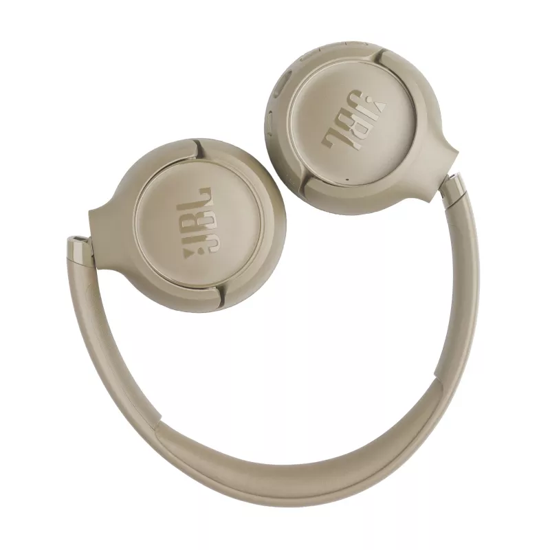 Headset JBL Tune 530BT sem fios com arco de cabeça para chamadas/música USB Type-C Bluetooth bege
