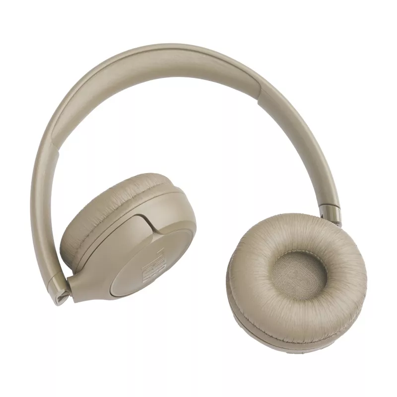 Headset JBL Tune 530BT sem fios com arco de cabeça para chamadas/música USB Type-C Bluetooth bege