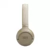 Headset JBL Tune 530BT sem fios com arco de cabeça para chamadas/música USB Type-C Bluetooth bege