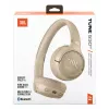 Headset JBL Tune 530BT sem fios com arco de cabeça para chamadas/música USB Type-C Bluetooth bege