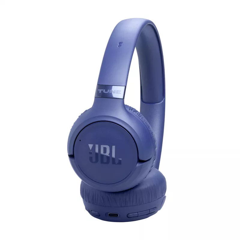 Headset JBL Tune 680NC com fios e sem fios com arco de cabeça para chamadas/música USB Type-C Bluetooth azul