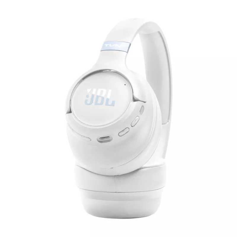 Headset JBL Tune 780NC com fios e sem fios com arco de cabeça para chamadas/música USB Type-C Bluetooth branco