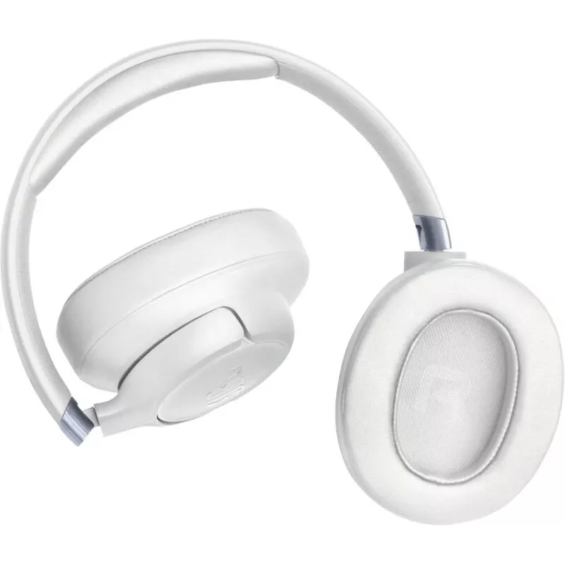 Headset JBL Tune 780NC com fios e sem fios com arco de cabeça para chamadas/música USB Type-C Bluetooth branco