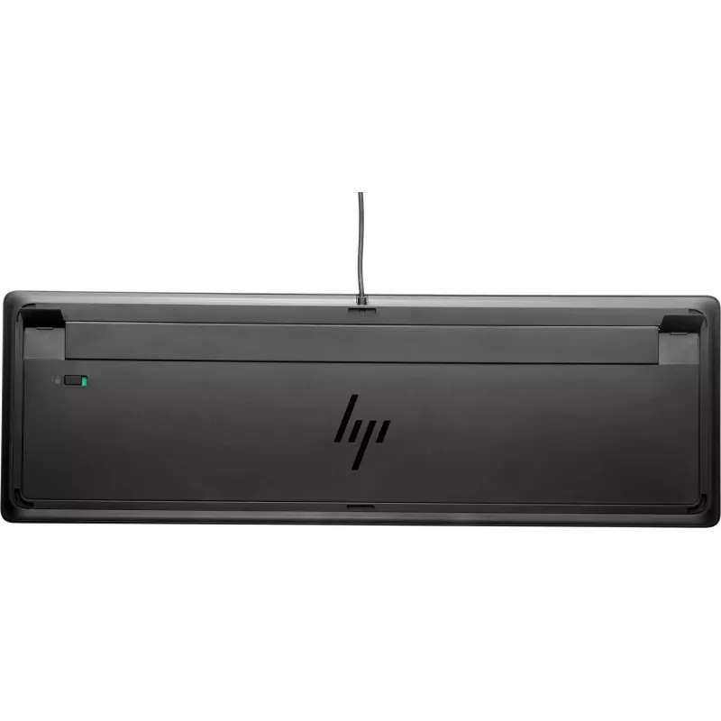 HP USB teclado premium, tamanho completo (100 %), com fios, USB, membrana, preto