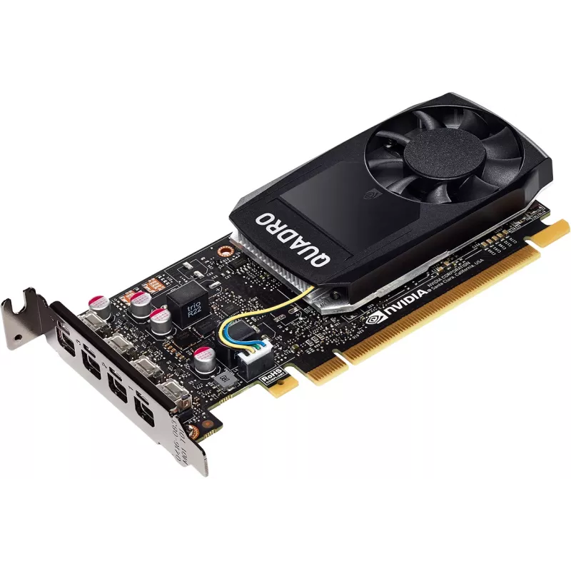 HP NVIDIA Quadro P1000 4GB gráfica, Quadro P1000, 4 GB, GDDR5, 128 bit, 5120 x 2880 píxeis, PCI Express x16 3.0