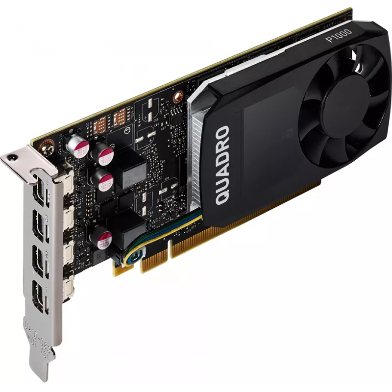 HP NVIDIA Quadro P1000 4GB gráfica, Quadro P1000, 4 GB, GDDR5, 128 bit, 5120 x 2880 píxeis, PCI Express x16 3.0